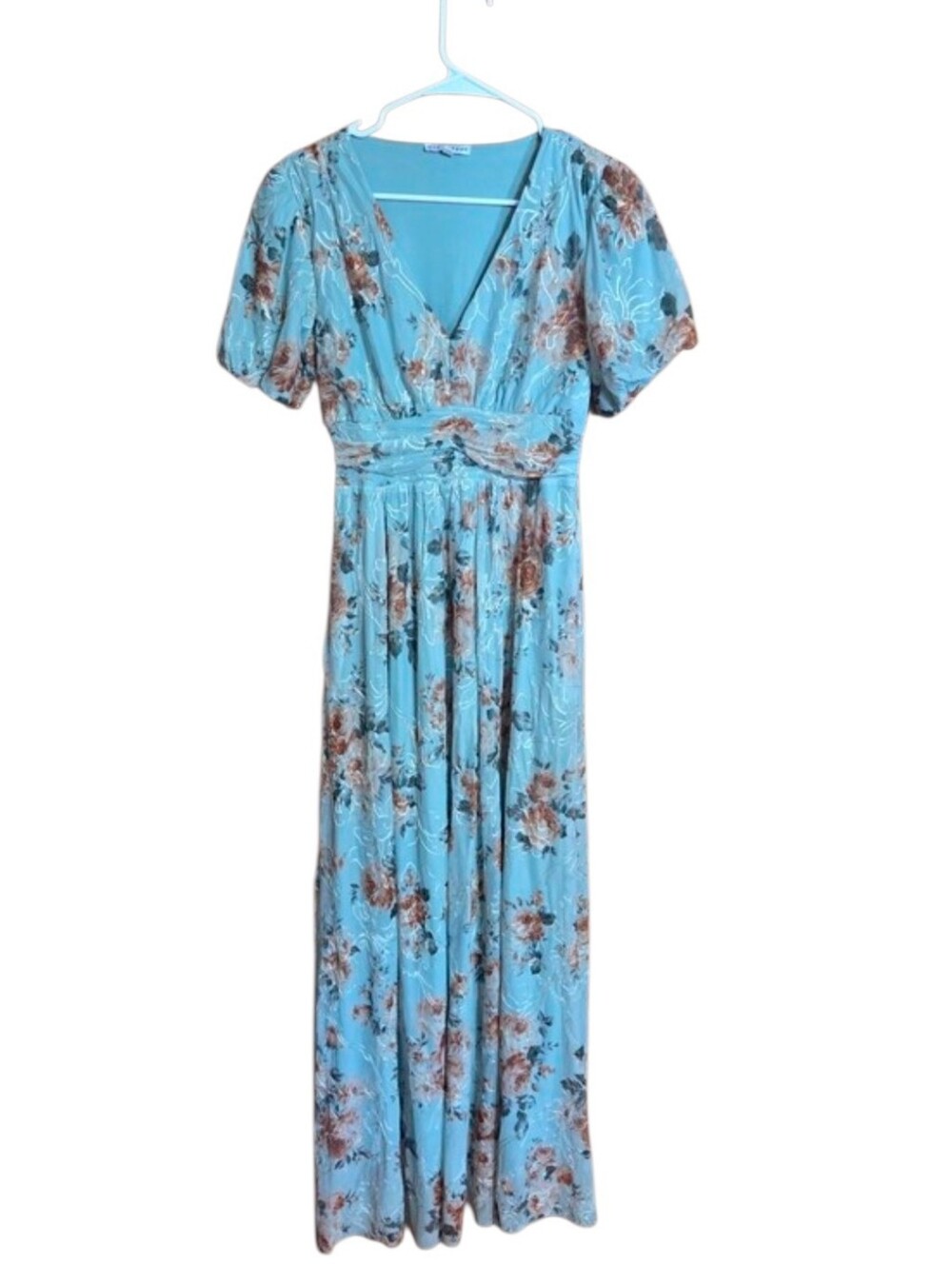 Baltic Born Maxi Dress Blue Bridesmaid Wedding Size Medium
